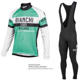 2017 Fietsshirt Bianchi Milano ML Lange Mouwen Groen