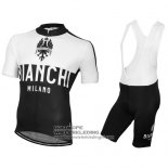 2016 Fietsshirt Bianchi Zwart en Wit