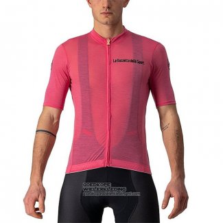 2021 Fietsshirt Giro D'italie Roze Korte Mouwen en Koersbroek