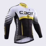 2015 Fietsshirt Fox CyclingBox Lange Mouwen Zwart en Wit