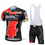 2018 Fietsshirt BMC Zwart en Rood