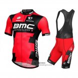 2016 Fietsshirt BMC Zwart en Rood