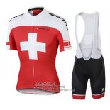 2016 Fietsshirt Zwitserland Wit en Rood