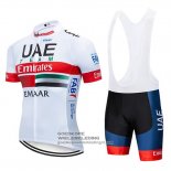 2019 Fietsshirt UCI Wereldkampioen UAE Korte Mouwen Wit Rood