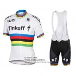 2016 Fietsshirt UCI Mondo Kampioen Saxo Bank Wit