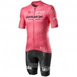 2020 Fietsshirt Giro D'italie Roze Korte Mouwen en Koersbroek