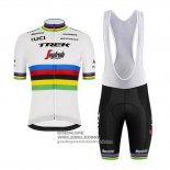 2020 Fietsshirt UCI Wereldkampioen Trek Segafredo Korte Mouwen En Koersbroek