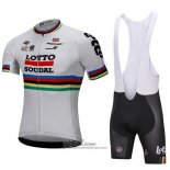 2018 Fietsshirt UCI Mondo Kampioen Lotto Soudal Wit