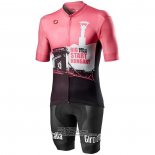 2020 Fietsshirt Giro D'italie Wit Zwart Roze Korte Mouwen en Koersbroek