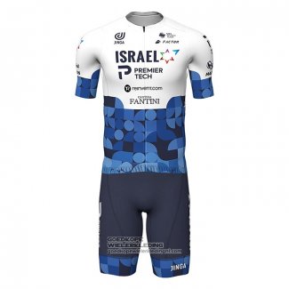 2022 Fietsshirt Israel Cycling Academy Blauw Wit Korte Mouwen en Koersbroek(1)