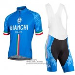 2017 Fietsshirt Bianchi Milano Blauw