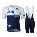 2021 Fietsshirt Israel Cycling Academy Blauw Wit Korte Mouwen en Koersbroek