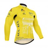 2015 Fietsshirt Tour De France Lange Mouwen Geel