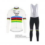 2020 Fietsshirt UCI Wereldkampioen Trek Segafredo Lange Mouwen En Koersbroek