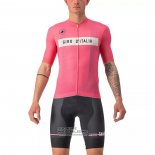 2022 Fietsshirt Giro D'italie Lichte Roze Korte Mouwen en Koersbroek