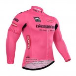 2015 Fietsshirt Giro D'Italie Lange Mouwen Roze