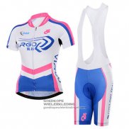 Fietsshirt Vrouw To The Fore Wit en Fuchsia