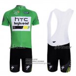 2011 Fietsshirt HTC Highroad Groen en Wit