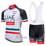 2019 Fietsshirt UCI Wereldkampioen UAE Korte Mouwen Wit Zwart Rood
