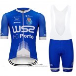 2020 Fietsshirt W52-fc Porto Blauw Wit Korte Mouwen en Koersbroek
