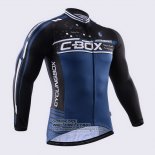 2015 Fietsshirt Fox CyclingBox Lange Mouwen Blauw