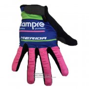 2020 Lampre Merida Handschoenen Met Lange Vingers Roze Blauw