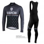 Fietsshirt Bianchi Milano Nalles Zwart Lange Mouwen en Koersbroek
