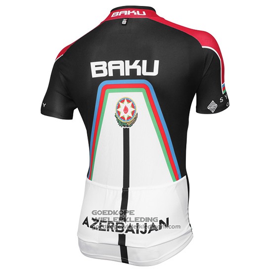 2015 Fietsshirt Baku Zwart en Wit